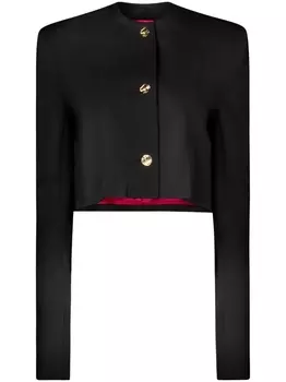 Nina Ricci укороченный шерстяной жакет, черный