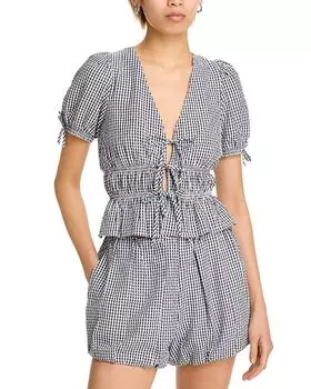 Нина Топ с завязкой спереди WAYF, мультиколор