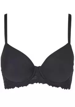 Nina Von C. Бюстгальтер на косточках "Бюстгальтер-спейсер, MILLEFLEURS", чашка B-E, дышащий бюстгальтер-спейсер с оптимальной и удобной поддержкой, черный