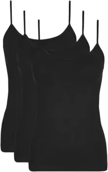 Nina Von C. Майка (упаковка, 3 шт.), черный