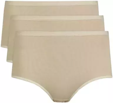 Nina Von C. Трусики с завышенной талией (3 шт., 3 шт. в упаковке), цвет Powder
