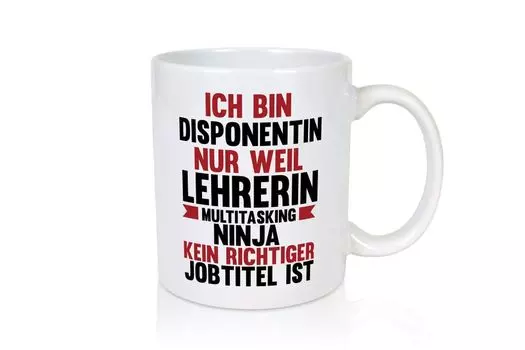 Ниндзя на полную ставку: Диспетчер | Распределитель - чашка белая LieblingsPrint24