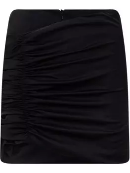 Nineminutes драпированная мини-юбка, черный