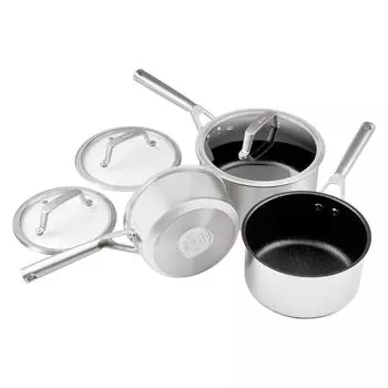 Ninja C63000EU Foodi ZEROSTICK, 3 предмета. Набор серебряных кастрюль, серебро