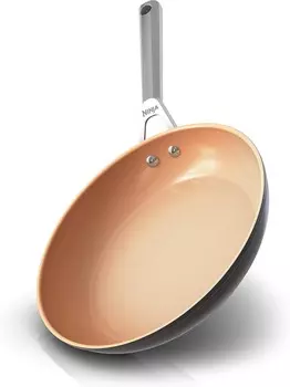 Ninja CW90026 Керамическая сковорода премиум-класса диаметром 10, Dark Gray