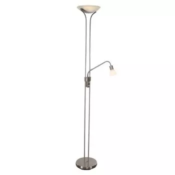 Nino Leuchten Светодиодный прожектор с 2 лампами. MARO никель, белое алебастровое стекло, 43240201, белый