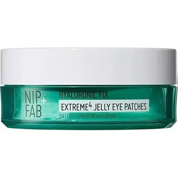 Nip + Fab Патчи под глаза с гиалуроновой кислотой Маска против старения, увлажняющая для тонких линий, морщин, опухших глаз Патчи для сумок, отечности, Nip+Fab