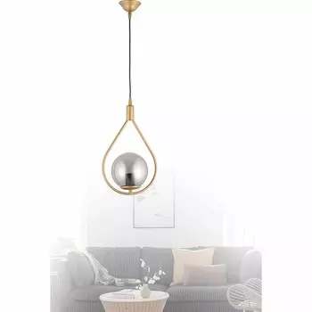 Ниса Люсе Дамла Одинарная люстра - антик/дымчатый Nisa Luce