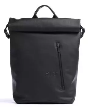 Nishi Fukui Nishi Рюкзак со складной крышкой 15 дюймов из органического хлопка Aunts & Uncles, черный