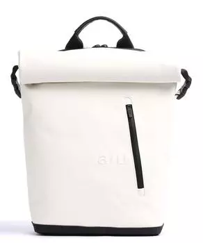 Nishi Tokyo Nishi Рюкзак со складной крышкой 13 дюймов из органического хлопка Aunts & Uncles, белый