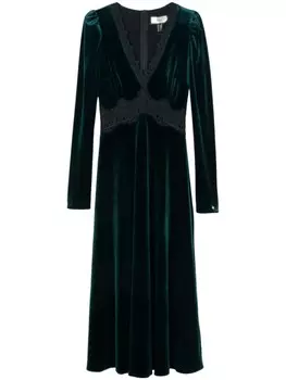 NISSA макси-платье с логотипом, зеленый