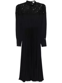 NISSA платье миди с цветочным кружевом, черный