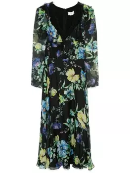 NISSA платье миди с цветочным принтом, черный