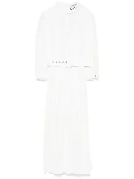 NISSA платье миди с кружевом, белый