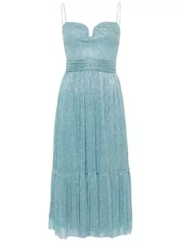 NISSA платье миди с люрексом, синий