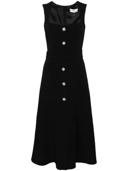 NISSA платье миди с поясом, черный