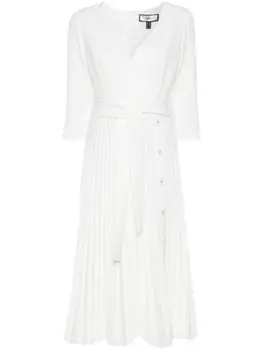 NISSA платье миди с поясом, нейтральный цвет