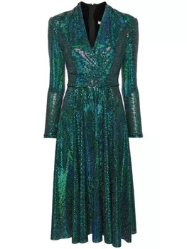 NISSA платье с пайетками, зеленый