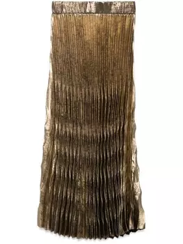 NISSA плиссированная юбка миди, золотистый