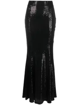 NISSA юбка с эффектом металлик, черный