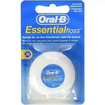 Нить Oral B Essential, невощеная, 50 м, Oral-B