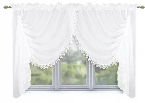 Ниточные шторы Duolm 2 шт. 140 х 250 см бордово-красные Sonstige, белый