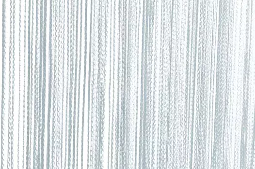 Нитяная штора белая дверная штора 90х250 см однотонная штора однотонная перегородка Haus und Deko, белый