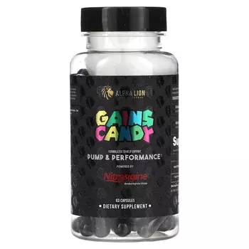 Нитрозигин Alpha Lion Gains Candy, 63 капсулы
