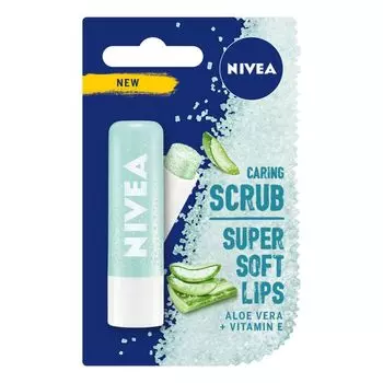Nivea Aloes скраб для губ, 4.8 g