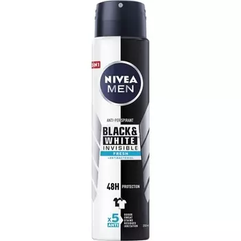 NIVEA Антиперспирант Black & White Invisible Fresh Spray 250 мл