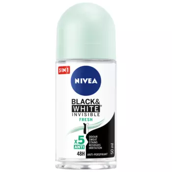 Nivea Black & White Invisible Fresh женский шариковый антиперспирант, 50 мл