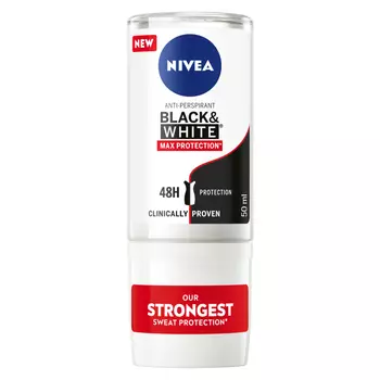 Nivea Black&White Max Protection шариковый антиперспирант для женщин, 50 мл