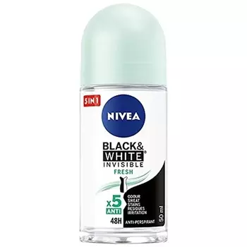 NIVEA Black&White Invisible Fresh Роликовый антиперспирант 50 мл