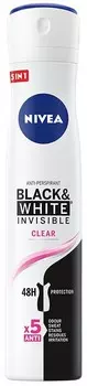 Nivea, Black&White, Женский антиперспирант, 200 мл