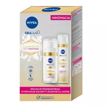 Nivea Cellular Luminous 630 Набор дневных кремов против обесцвечивания 40 мл + Интенсивная сыворотка против обесцвечивания 30 мл