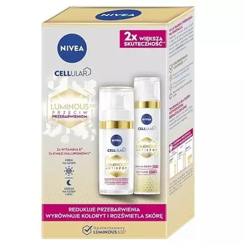 Nivea, Cellular Luminous 630, набор косметики для лица, 2 шт