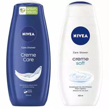 Nivea Creme, Кремовый гель для душа, 2x500 мл