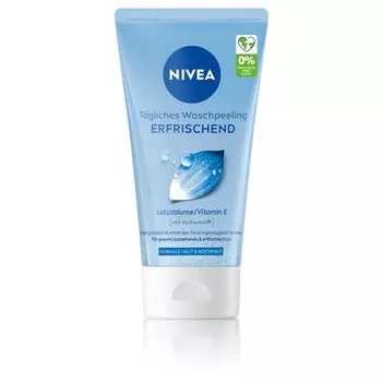 NIVEA Daily Refreshing Wash Peeling с витамином Е для глубокого очищения лица 150мл