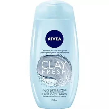 Nivea Гель для душа Clay Fresh Голубая агава и лаванда 250 мл