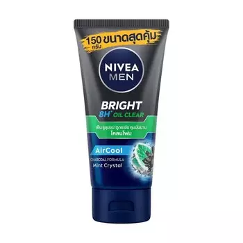 Nivea Грязевая пена для лица Bright Oil Clear Face, 150 г, Green