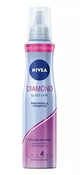 Nivea Hair Styling Diamond Gloss Care мусс для волос, 150 ml