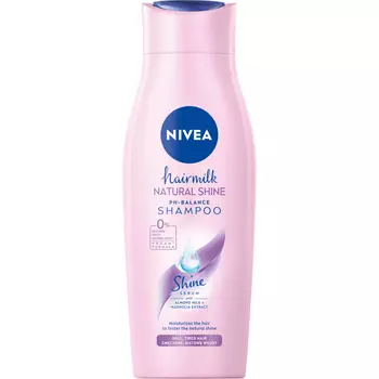 Nivea Hairmilk Natural Shine Молочный шампунь, придающий блеск волосам, 400 мл