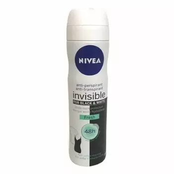 NIVEA Invisible Black & White антиперспирант 48HR Fresh 150 мл для женщин