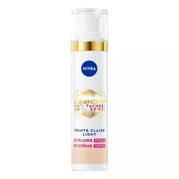 Nivea Luminous CC Fluid 3-в-1 Осветляющий цвет лица Spf30 40 мл