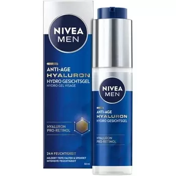 NIVEA MEN Anti-Age Hyaluron Hydro Гель для лица с гиалуроном и про-ретинолом 50 мл