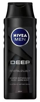 Nivea, Men Deep, восстанавливающий шампунь для волос, 400 мл