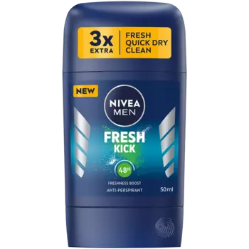 Nivea Men Fresh Kick мужской стик-антиперспирант, 50 мл
