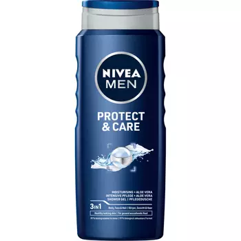 Nivea MEN Protect & Care гель для душа для лица, тела и волос для мужчин, 500 мл