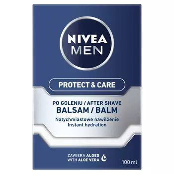 Nivea Men Protect & Care увлажняющий бальзам после бритья с витамином Е и провитамином В5, 100 мл