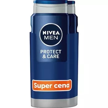 Nivea Men Protect & Care Мужской гель для душа 2 X 500 мл